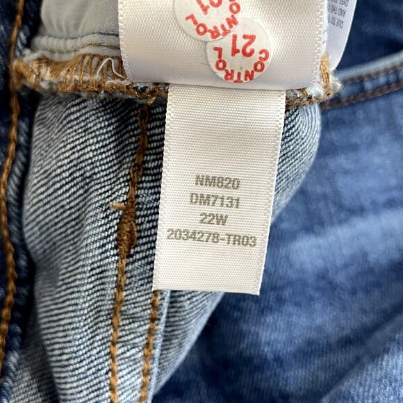 Madewell Mid-Rise Kick Out Jeans Dark Blue Size 22W - Picture 16 of 16